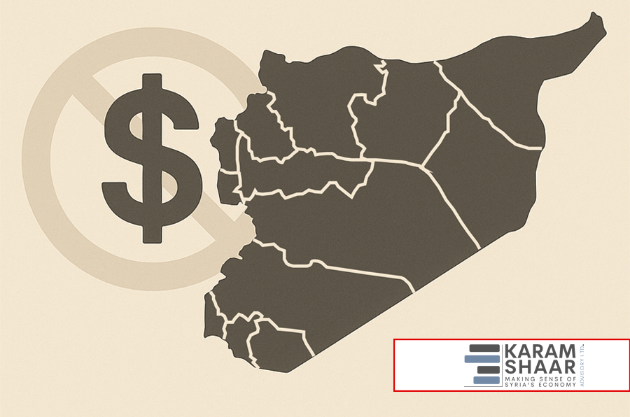 KShaar_Advisory's tweet image. The Assad regime fell in 2024...
And in 2025, the United States and other countries began easing sanctions imposed on Syria, particularly those targeting the banking sector.
However, banks remain paralyzed, and the cash-based economy limps along, relying on informal remittances…