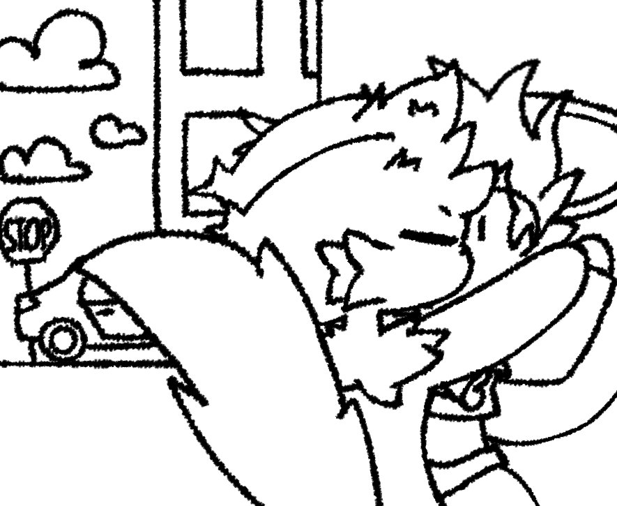 KumenoSnowflake's tweet image. wip of two gays kissing!1!1