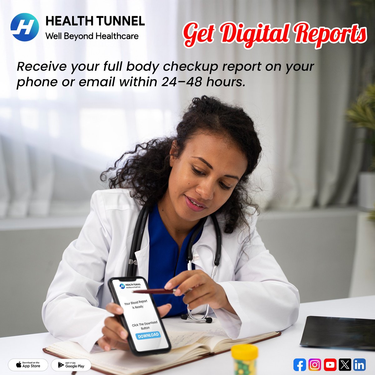 HealthTunnel's tweet image. 📲 Schedule Your Test – It&apos;s Just a Click Away!: healthtunnel.com/category-detai… #BookYourTest #HealthPackages #EasyBooking #HealthcareConvenience #OnlineHealthCare #HomeVisit #DigitalHealth
