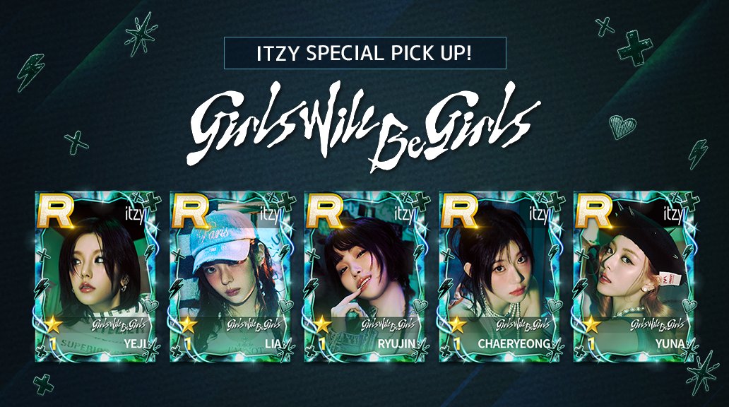 📖SUPERSTAR JYPNATION カード追加🎖️ ITZYの新しいカード 『Girls