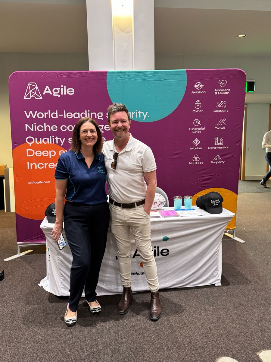 agile_uw's tweet image. Spotted a couple of Agile superstars at UAC Brisbane earlier today! 🏉 Did you manage to grab one of the rugby balls we brought along?
If we missed you at the event, you can still reach out to the team here: agileunderwriting.com/sayhi/
#UACMX #TeamAgile #Insu...