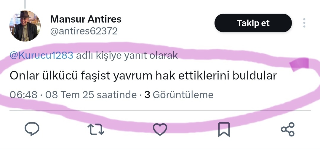 İki gündür yazılanları görünce tekrar anladım ki, Türk ve Kürt kardeş değildir. Kürtlerin arasında bir yüzde yirmilik Türk'üm diyen kesim vardır ama yüzde sekseni bize derinden düşmandır. Bu yüzde sekseniyle hiçbir anlaşma sağlayamazsın.