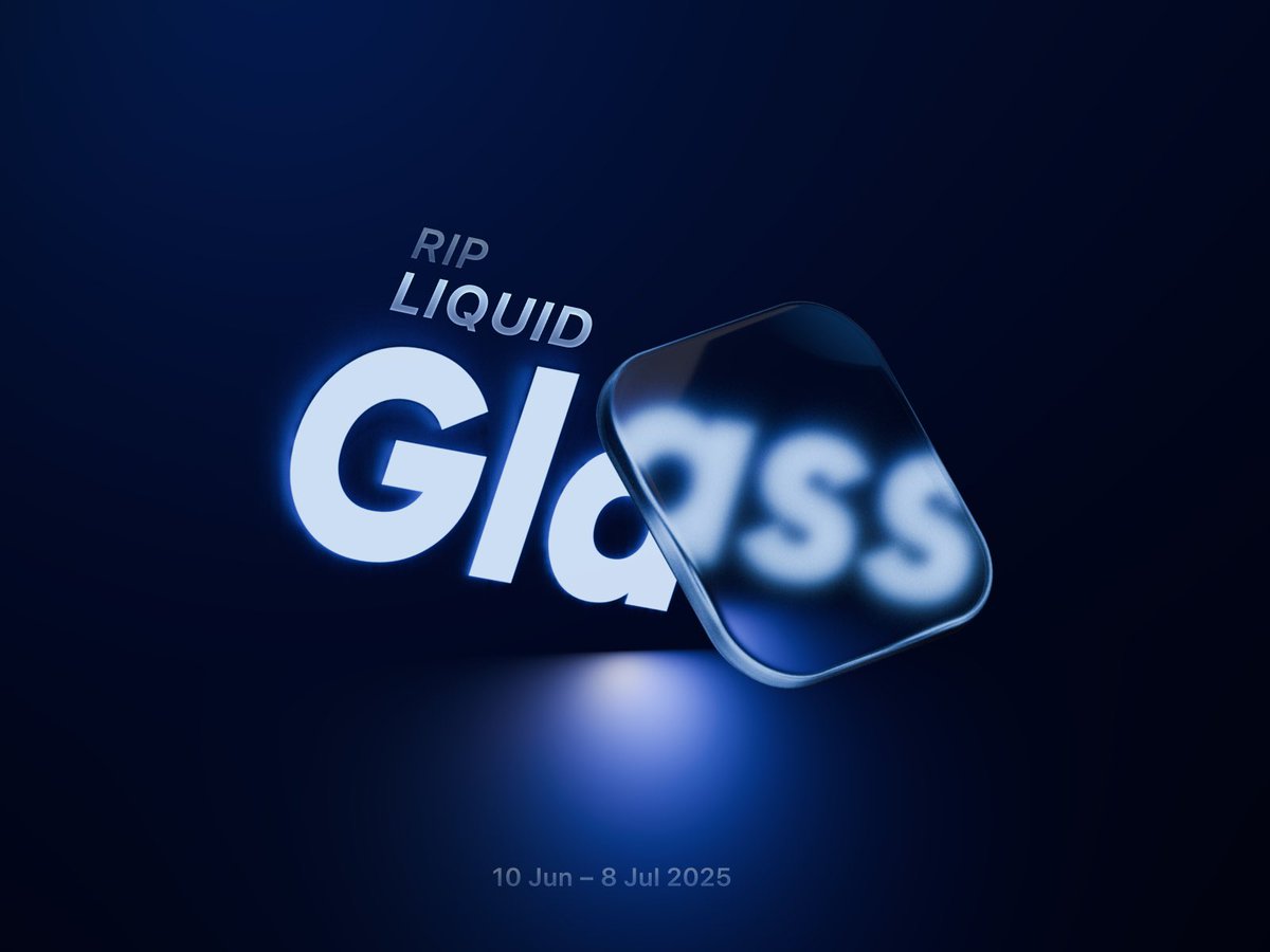 cerpow's tweet image. I was playing around in Blender with some glass materials when I noticed the new iOS 26 beta made Liquid Glass look almost frosted..
So I end up making this 🤷🏼♂️
