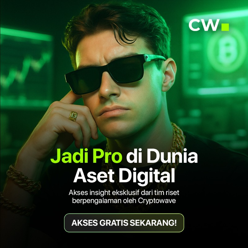 CryptoWaveID's tweet photo. Jadi Pro di dunia aset digital dengan membaca berita tercepat, terkurasi dan gratis di Crypto Wave Media.