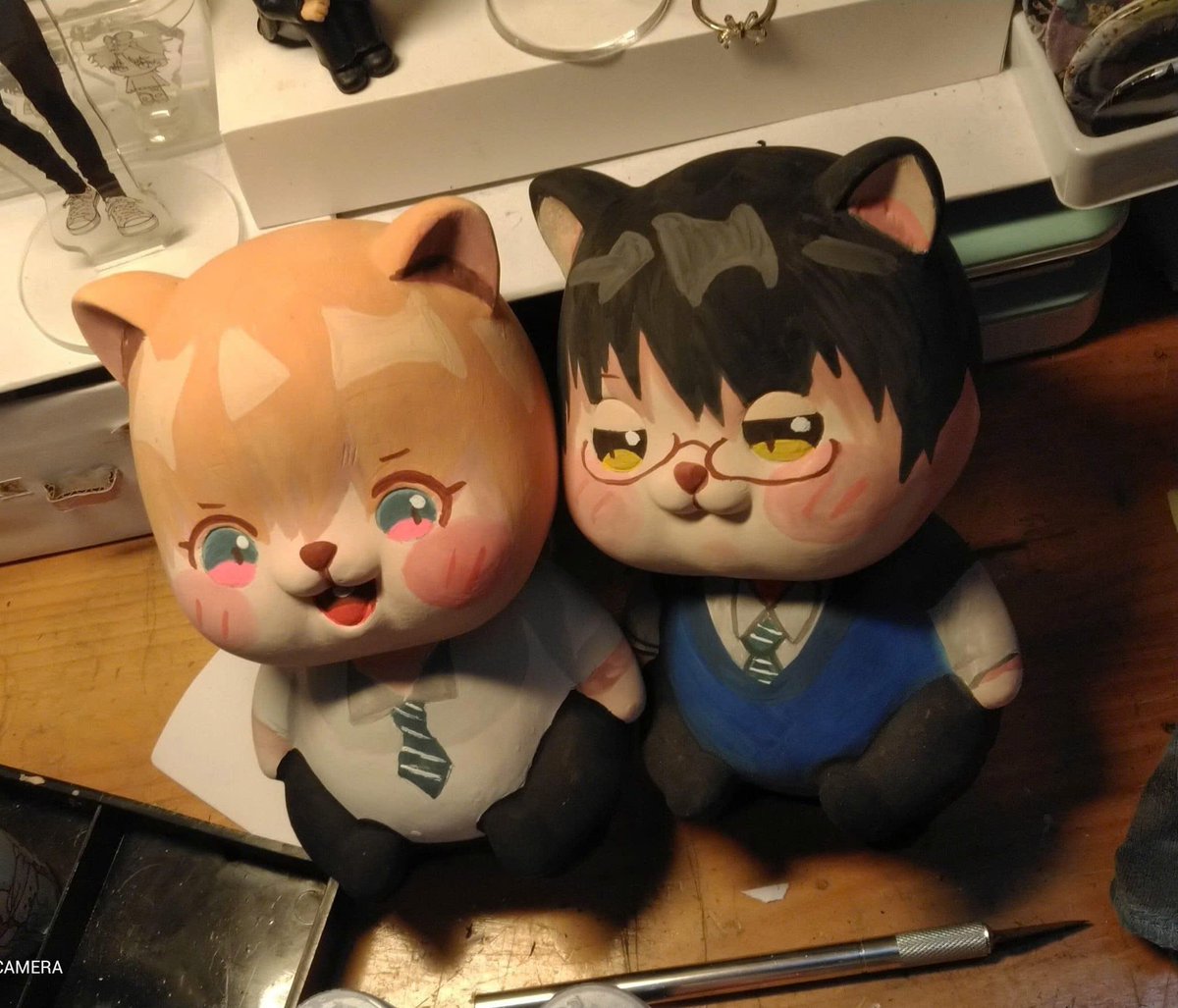linh_hoangbao's tweet image. Today I found some things in my old craft photos. So cute.๐
#ํด๋ผ์ฐ๋ #litc #lostinthecloud #plasterpainting #handmade