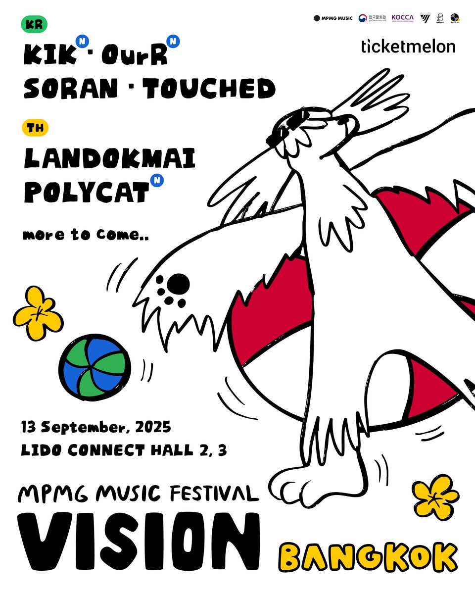 2nd LINE UP VISION BANGKOK 2025
#KIK <a href="/bandkikofficial/">KIK</a>
#OurR @ourr_official
#POLYCAT @polycatband
บัตร Pre-sale 16 กค 11:00 น.
vo.la/dFuGxnZ

#MPMGMUSICFESTIVAL #VISIONBANGKOK
#วิชั่นแบงคอก #VISIONBANGKOK2025
#Whattheduckmusic #smallroommusic #VIJICORP