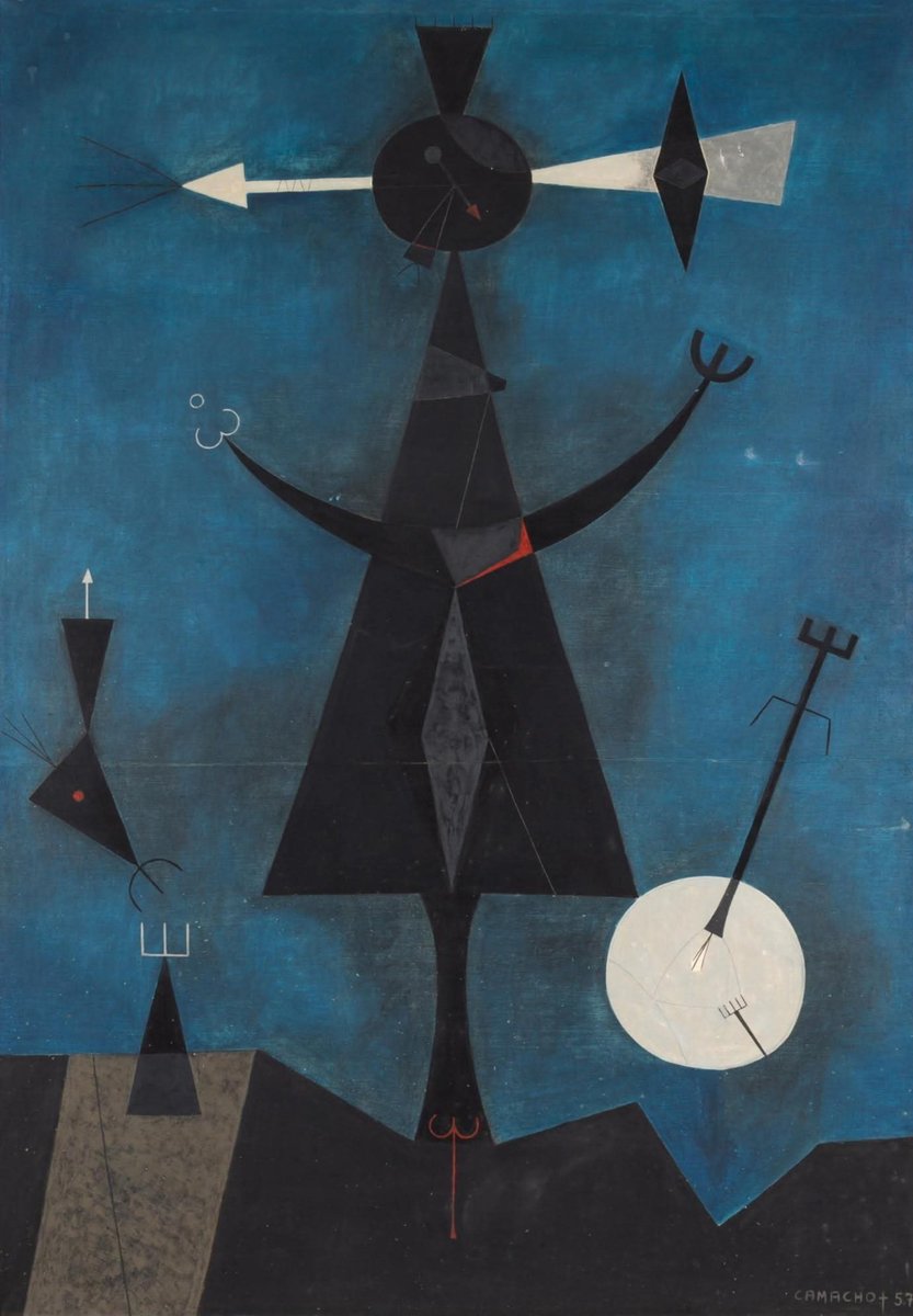 🎨©️ Jorge Camacho.
Mysterious Personage. 1957.