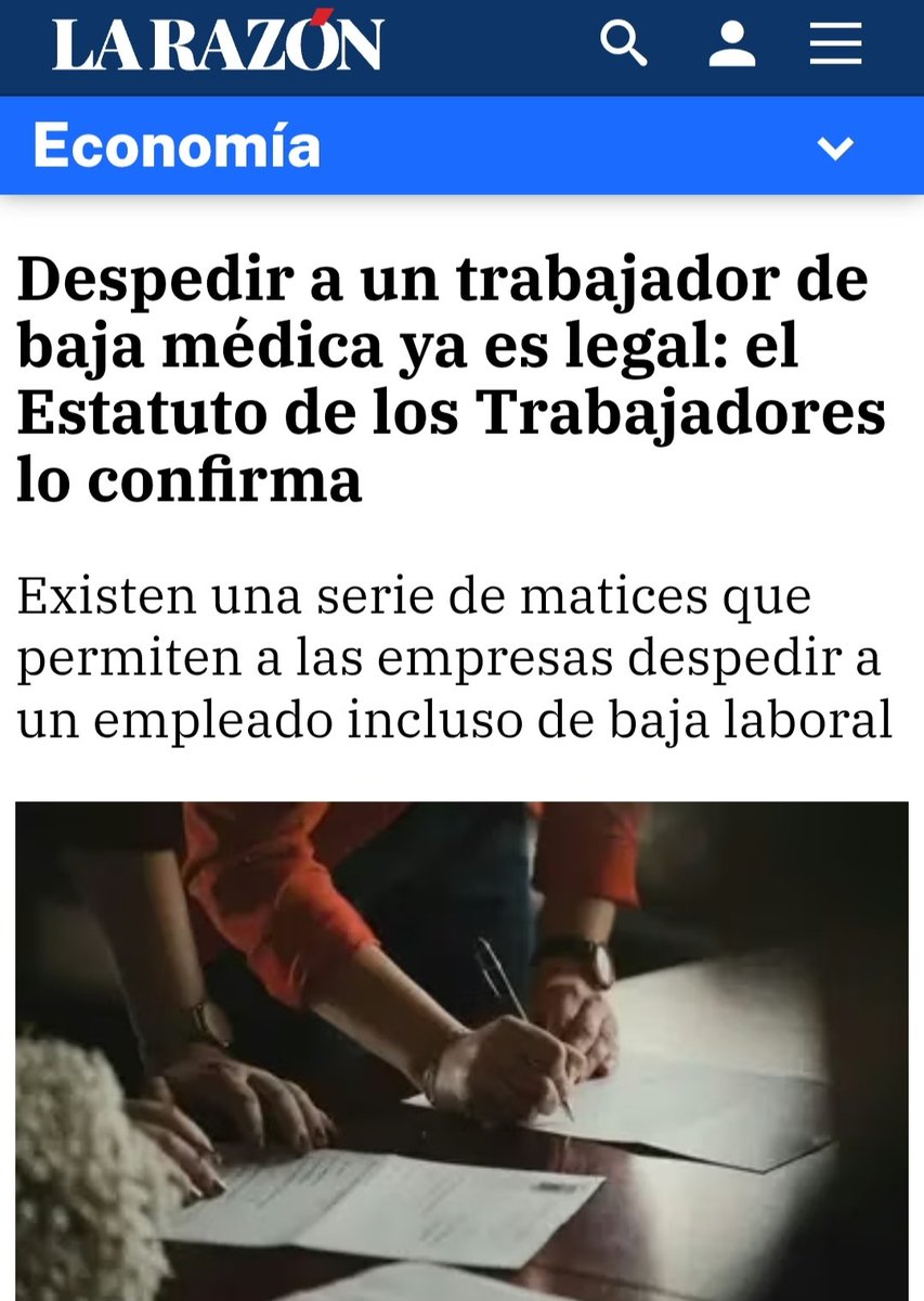 ⚠️ No hay ninguna novedad en el ET en materia de despido durante una baja por IT.
🗯️ No solo mienten en los titulares, sino que se copian entre ellos.
🖱️ Sacrificar cualquier rigor por el 'clickbait' siembra una peligrosa desinformación en las personas trabajadoras y en las pymes