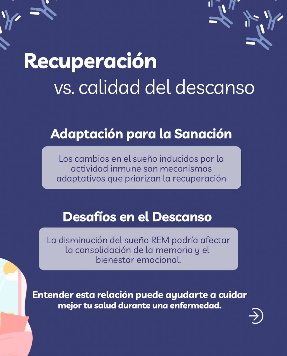 🧬 ¿Sabías que tu sistema inmune puede alterar tu sueño cuando estás enfermo?

No solo dormimos para recuperarnos.
El cuerpo reorganiza el descanso para sanar mejor: más sueño profundo, menos REM.

👇 Te lo contamos paso a paso.
#MedicinaDelSueño #SaludDelSueño