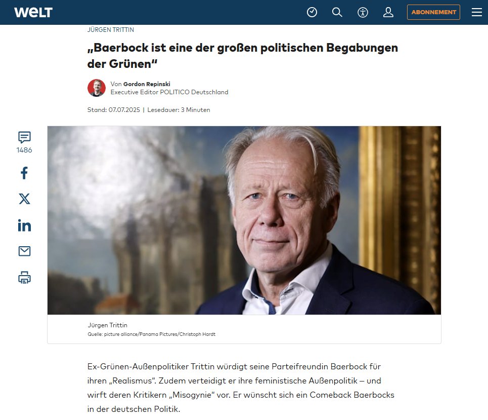 Jetzt mal ehrlich ... die saufen doch alle Lack bei den Grünen. Anders kann man doch solche verbalen Aussetzer nicht mehr erklären... 🤦‍♂️🤡

welt.de/politik/deutsc…