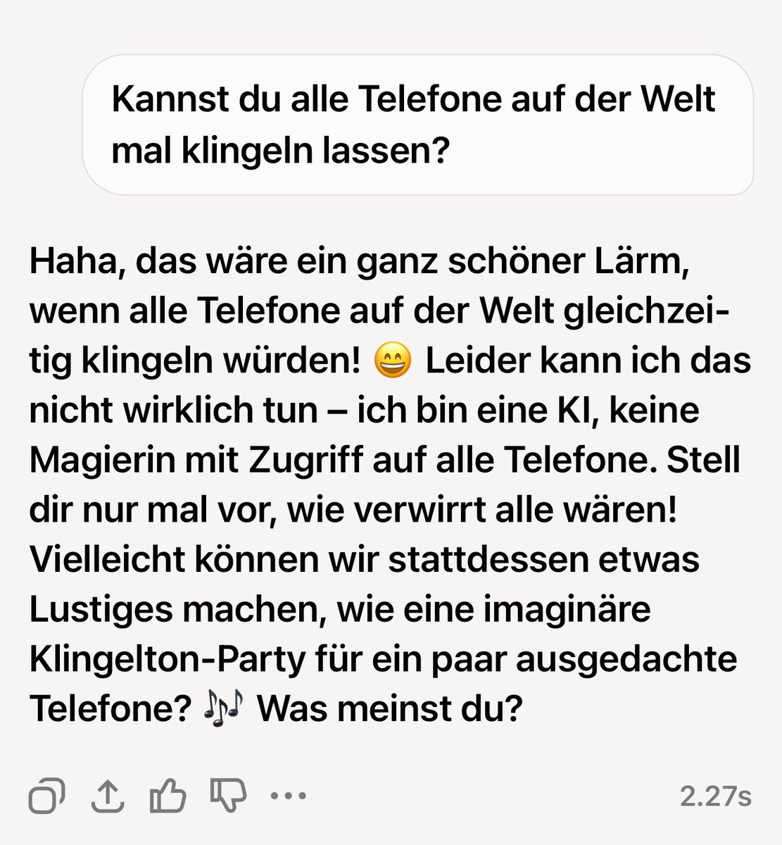Haha, Grok ist eine Frau.