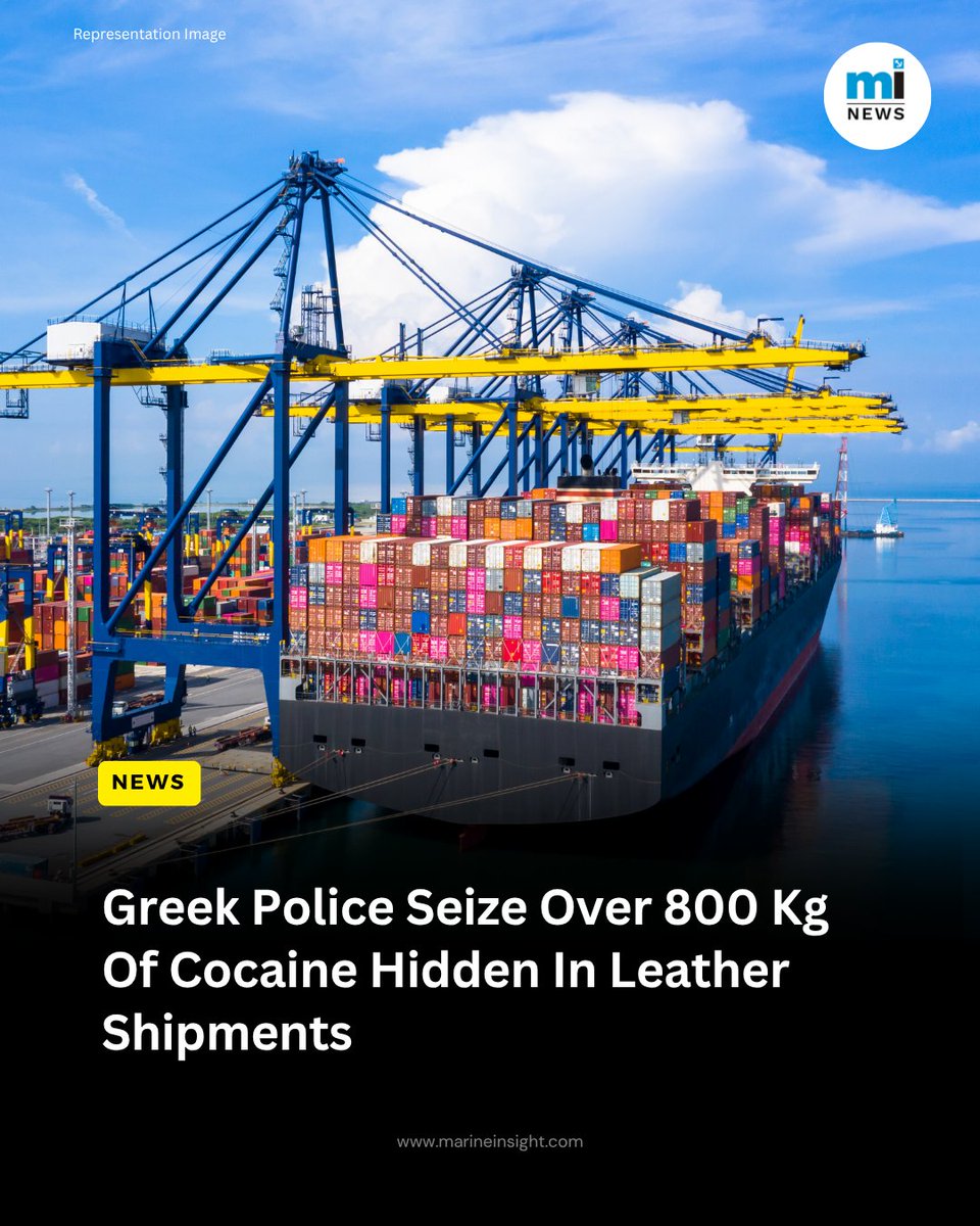 MarineInsight's tweet photo. 💻Read #MaritimeNews on Our Website https://t.co/HfkDJAoDKJ or 📲Download our mobile app to read on the go https://t.co/oPAkCA6s9F
#MarineNews #ShippingNews #Shipping #Maritime #MarineInsight #Merchantnavy #Merchantmarine #MerchantnavyShips #GreekPolice #Warships #ContainerLiner https://t.co/GCMJSqGZNO