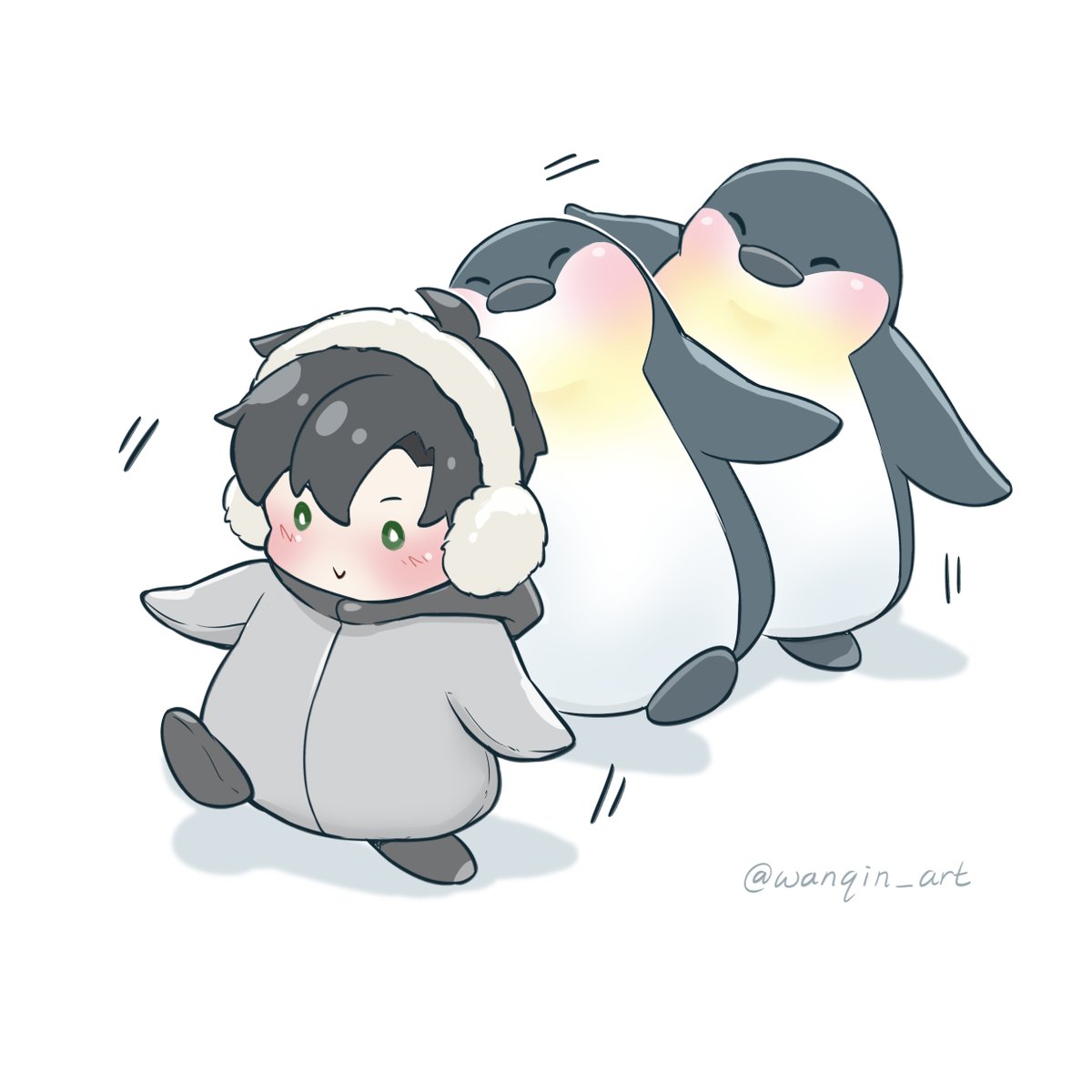 wanqinart's tweet image. 企鵝小黎 😳🐧🐧🐧
#黎深 #zayne #レイ #이서언 #戀與深空 #loveanddeepspace #恋と深空 #러브앤딥스페이스 #wanqinart #恋と深空二次創作 #企鵝 #penguin