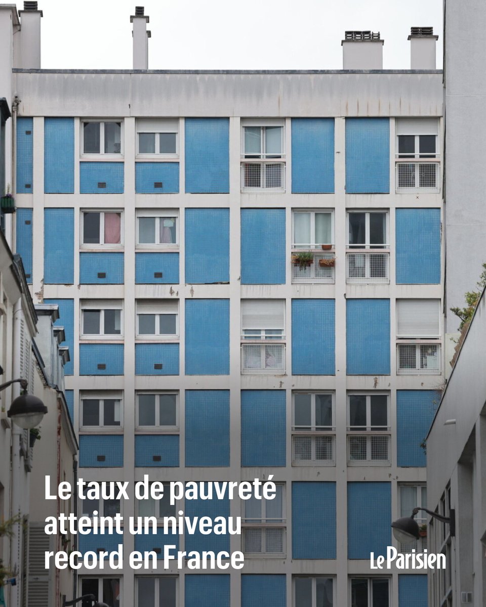 Entre 2022 et 2023, le taux de pauvreté a augmenté de 0,9 point, passant de 14,4% à 15,4%, précise l’Insee dans son étude annuelle parue lundi. Il s’agit du taux le plus élevé depuis le lancement de l’indicateur Insee en 1996

➡️ l.leparisien.fr/QXOu