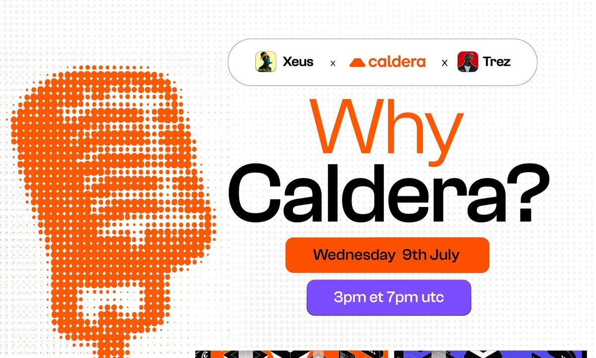 gMera broskis!🧡
Caldera is a network of interconnected, purpose-built blockchains, settling on Ethereum.

It brands itself as the internet of rollups and the future of rollup interoperability. But what does that actually mean? 

With over $1B in TVL, 17M+ unique wallets, and 75+