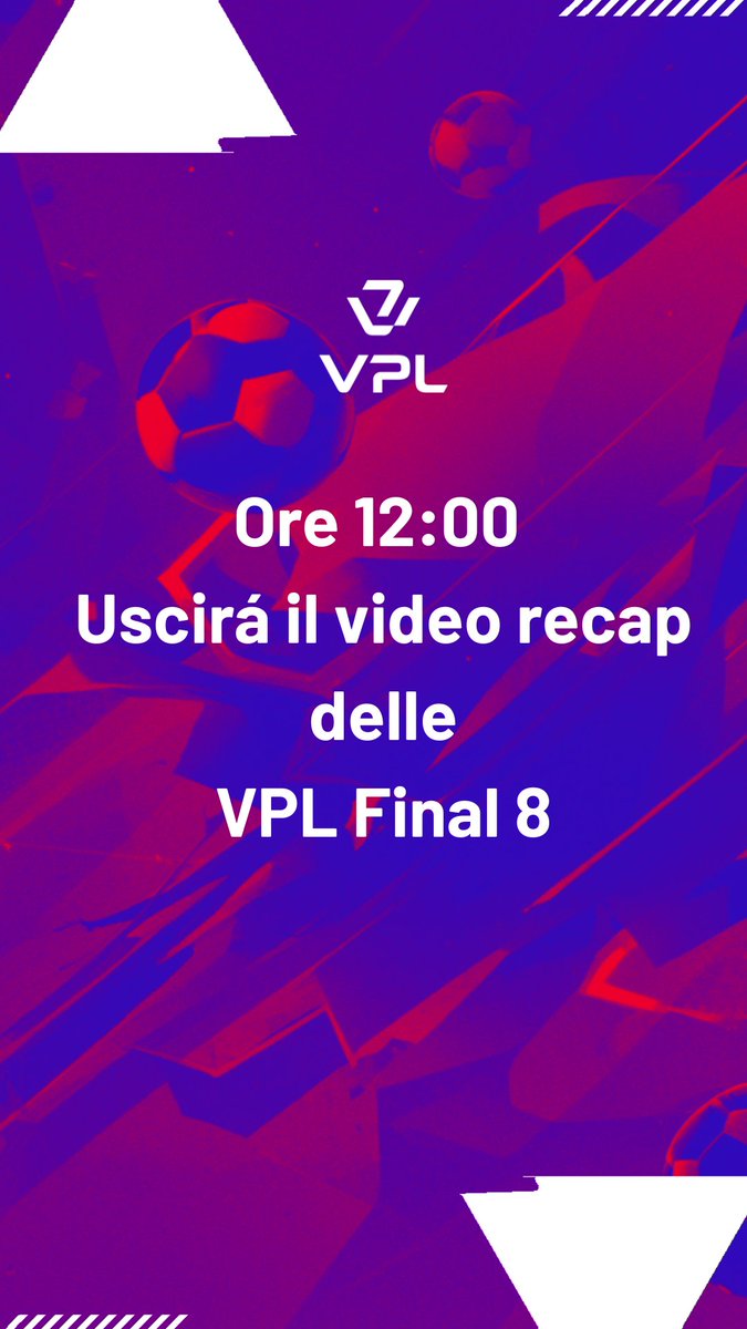 VPLItaly's tweet photo. 📹https://t.co/1tYgVURjHr
Segui il canale Youtube di VPL Italy
#VPLFinal8 #eafc25 #eventolive #11vs11 https://t.co/kN9lCYoKgg