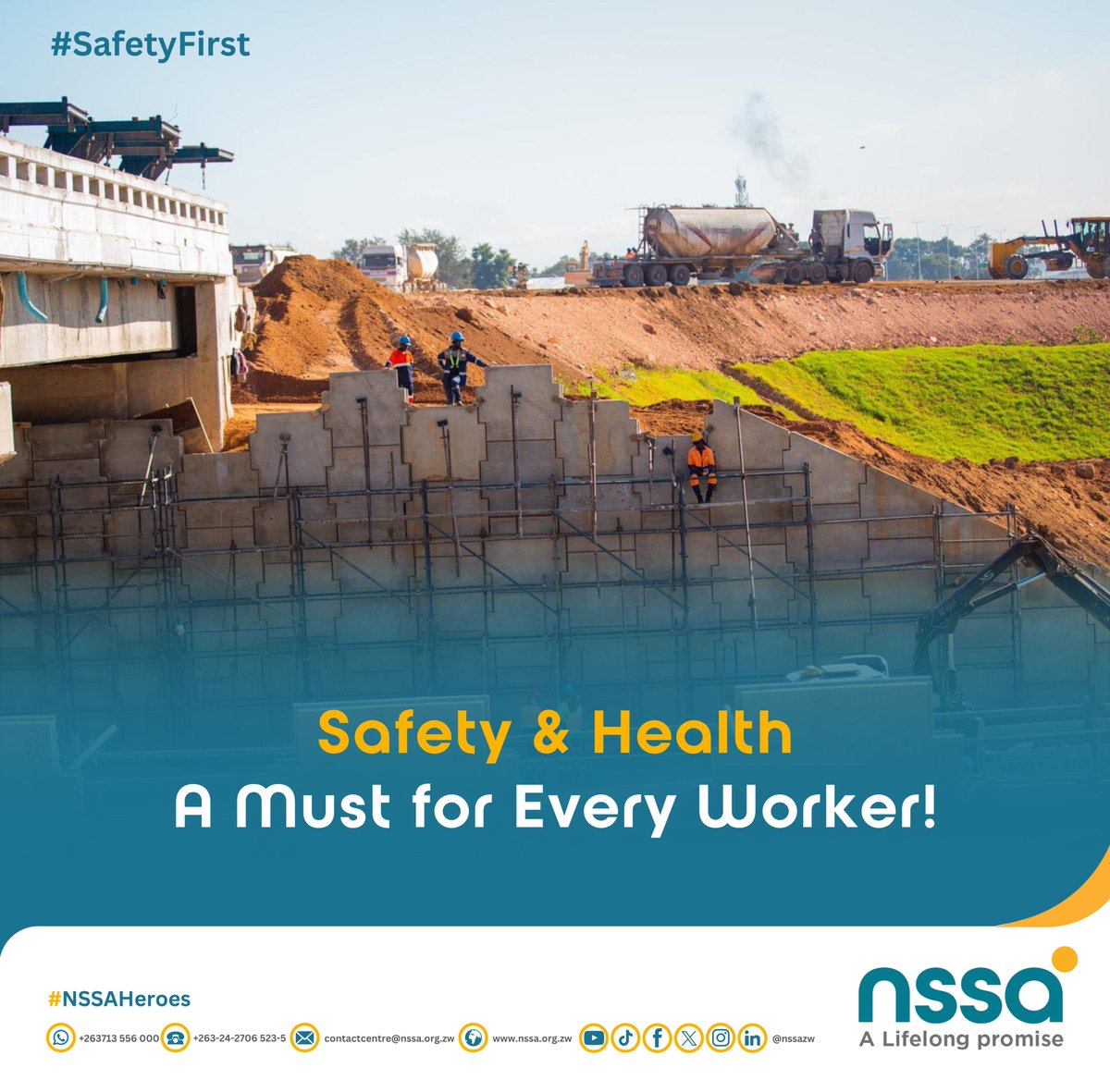 SAFETY &amp; HEALTH: ESSENTIAL FOR EVERY WORKER!
Employers, prioritise safety; it boosts productivity! Let us create a culture of safety together!
#SafetyFirst
#BoostProduction