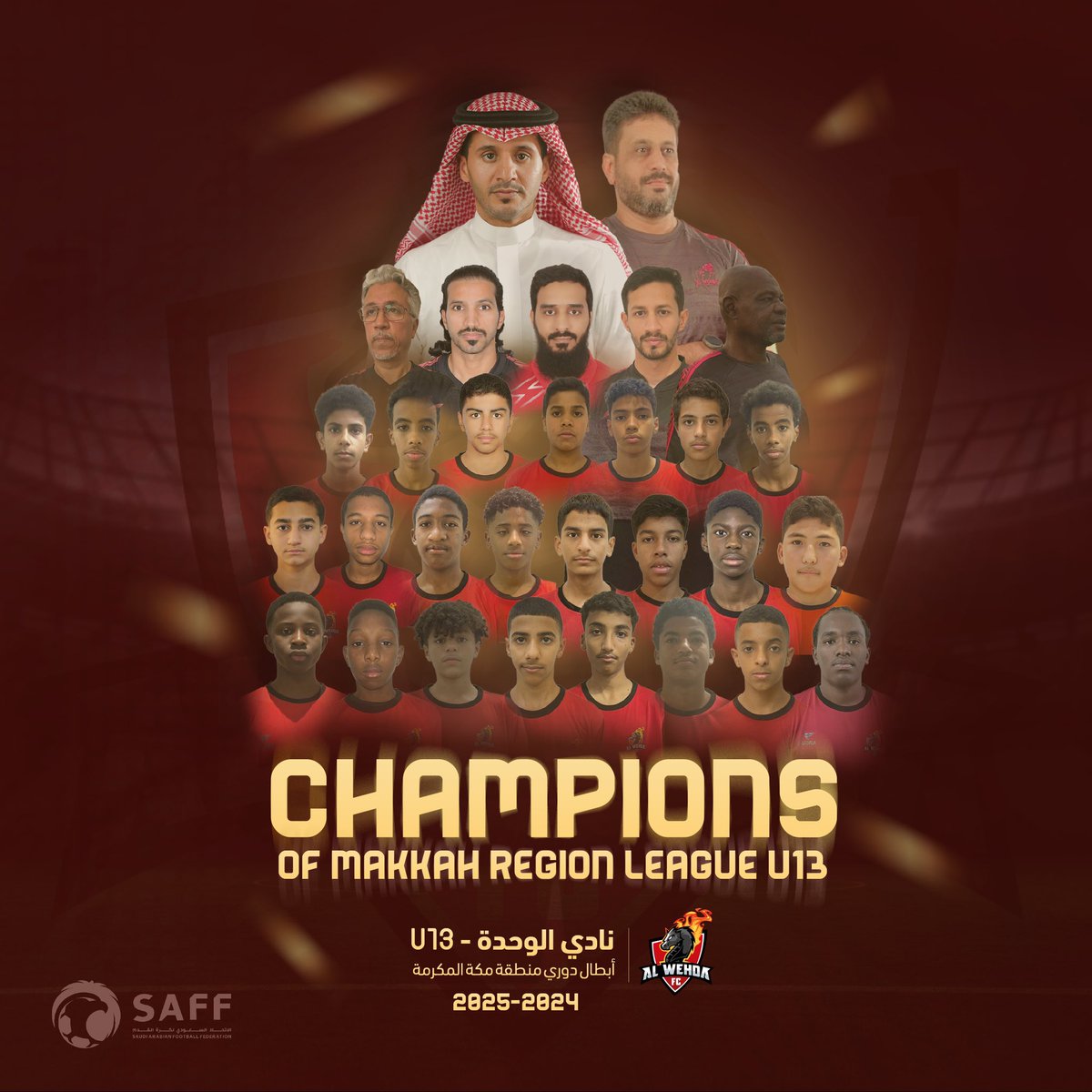 M2m099's tweet photo. الحمد لله على نهاية موسم استثنائي تُوّجنا فيه بتحقيق بطولة دوري منطقة مكة المكرمة🏆
فخور إني كنت جزء من هذا الإنجاز كمدرباً للفئة سأبقى اتفاخر بها كثيراً وسأبقى اختزلها في ذاكرتي الرياضية أتقدم بالشكر لمشرف الفئات السنية @sultan_H_otaibi والمدير الفني @honeyhab1 على دعمهم الدائم https://t.co/uNywfv1Ddn