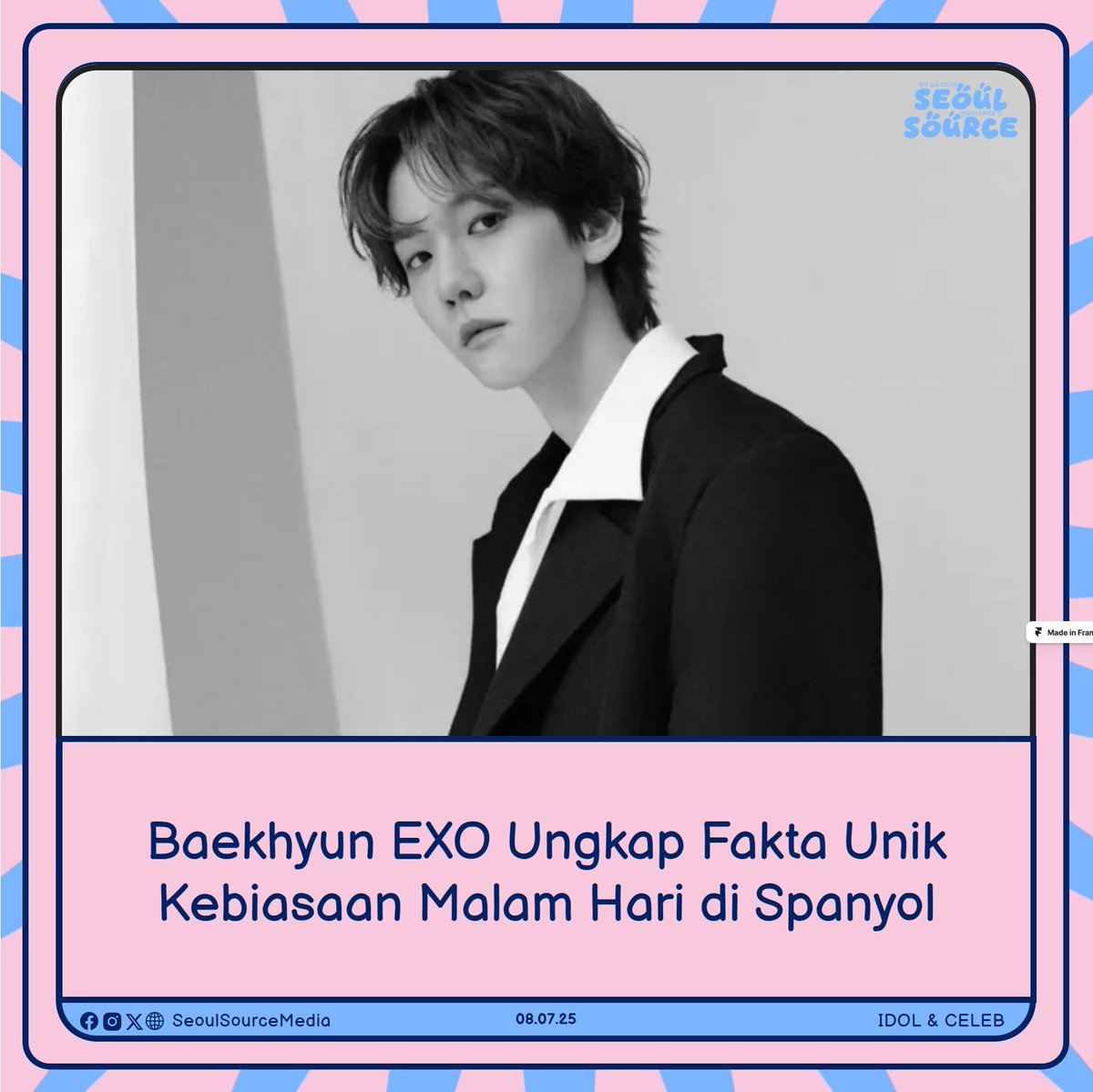 kpopdankdramaid's tweet image. Vlog Terbaru #BaekhyunEXO di #Spanyol: Kuliner dan Fakta Unik!

 Read More: null
-KGaeul