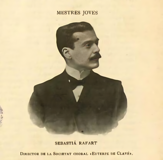 Almanacat Musical (@almanacat) on Twitter photo 8 de juliol de 1870: naixia a Barcelona el músic Sebastià Rafart i Llatas, pianista, compositor i director d'orquestra. Va ser director de la Societat Coral Euterpe d'Anselm Clavé.
ca.wikipedia.org/wiki/Sebasti%C…
<a href="/CorsClave/">Federació de Cors de Clavé</a> 8 de juliol de 1870: naixia a Barcelona el músic Sebastià Rafart i Llatas, pianista, compositor i director d'orquestra. Va ser director de la Societat Coral Euterpe d'Anselm Clavé.
ca.wikipedia.org/wiki/Sebasti%C…
<a href="/CorsClave/">Federació de Cors de Clavé</a>