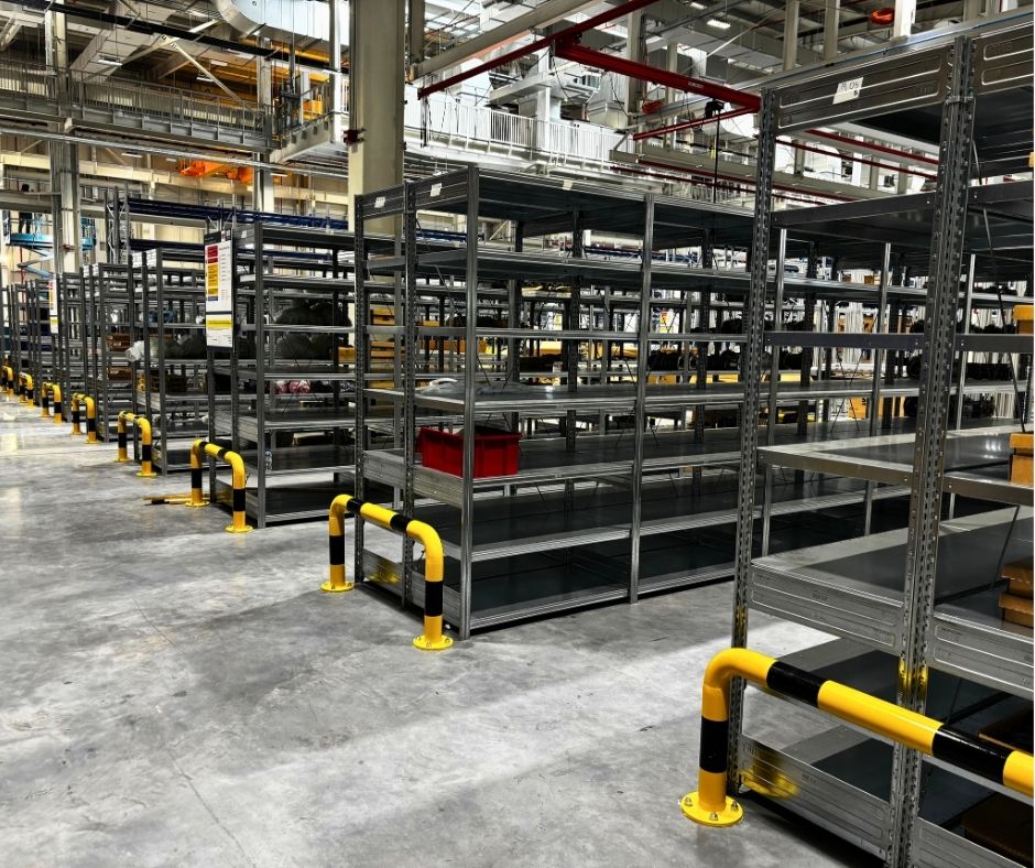 Pallet racking &amp; boltless shelving project completed in JAFZA, Dubai for an automotive client. Solution included German pallet racking with mesh decking, local pull-out units for spare parts &amp; BITO boltless shelving. #StorageSolutions #JAFZA #BITOMiddleEast