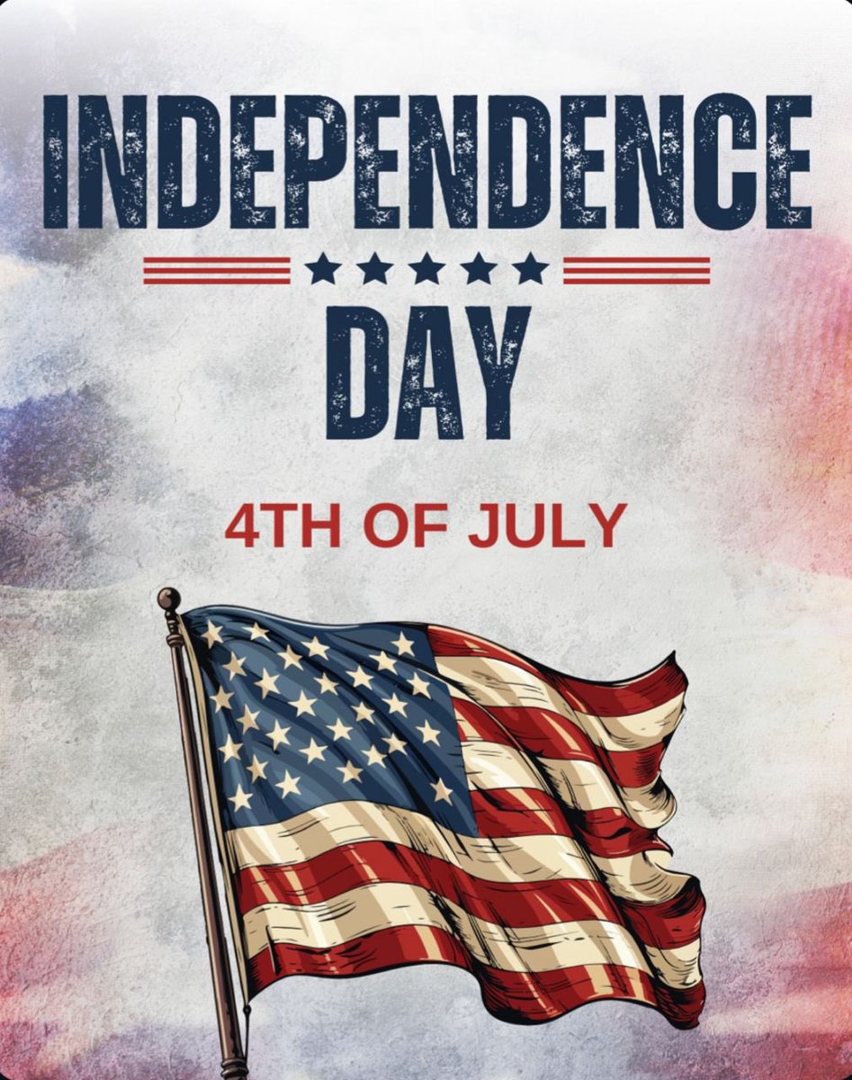 _axeIvasa2's tweet image. 🇺🇸 Happy 4th of July!
Today we celebrate freedom, resilience, and the spirit that built a nation.
Let’s honor the past, live fully in the present, and keep striving for a brighter future together.