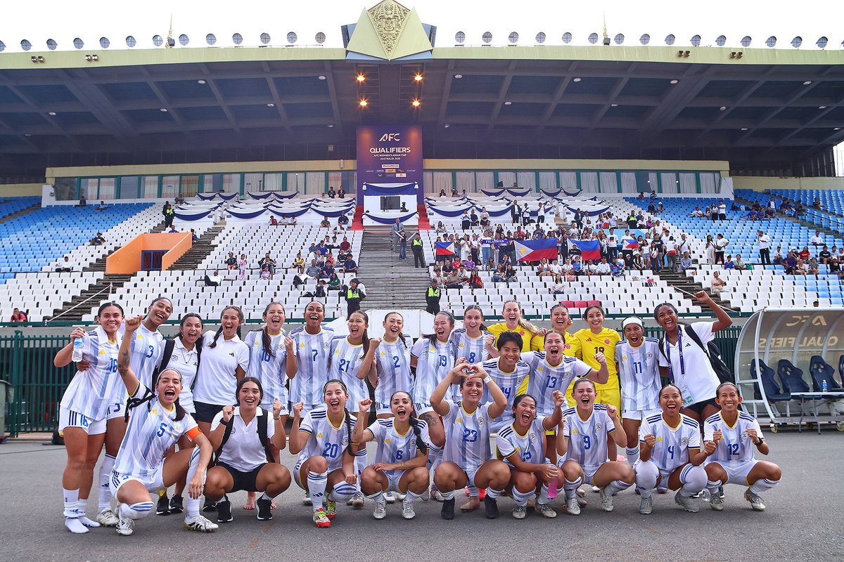 PilipinasWNFT's tweet image. Jordan 2018, India 2022, Australia 2026.
Three consecutive AFC Women's Asian Cup qualifications.
#WeGoAgain and we're never looking back.
Basta #ParaSaBayan ๐ต๐ญ
