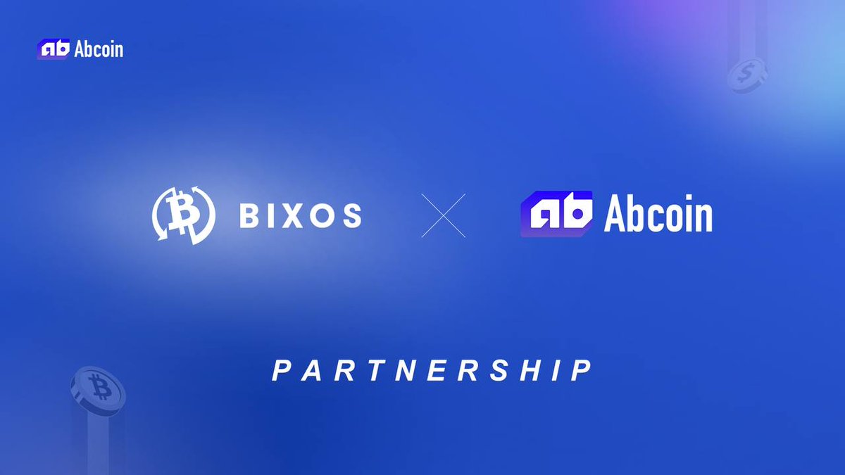 Abcoin exchange (@abcoinexchange) on Twitter photo 🤝 PARTNERSHIP ANNOUNCEMENT
We're excited to team up with <a href="/Bixosinc/">Bixos Incorporation</a>, where real-world assets like real estate are tokenized and brought on-chain.
#Abcoin connects that value to the world with secure, high-performance trading infrastructure.
Together, we’re bridging the gap 🤝 PARTNERSHIP ANNOUNCEMENT
We're excited to team up with <a href="/Bixosinc/">Bixos Incorporation</a>, where real-world assets like real estate are tokenized and brought on-chain.
#Abcoin connects that value to the world with secure, high-performance trading infrastructure.
Together, we’re bridging the gap