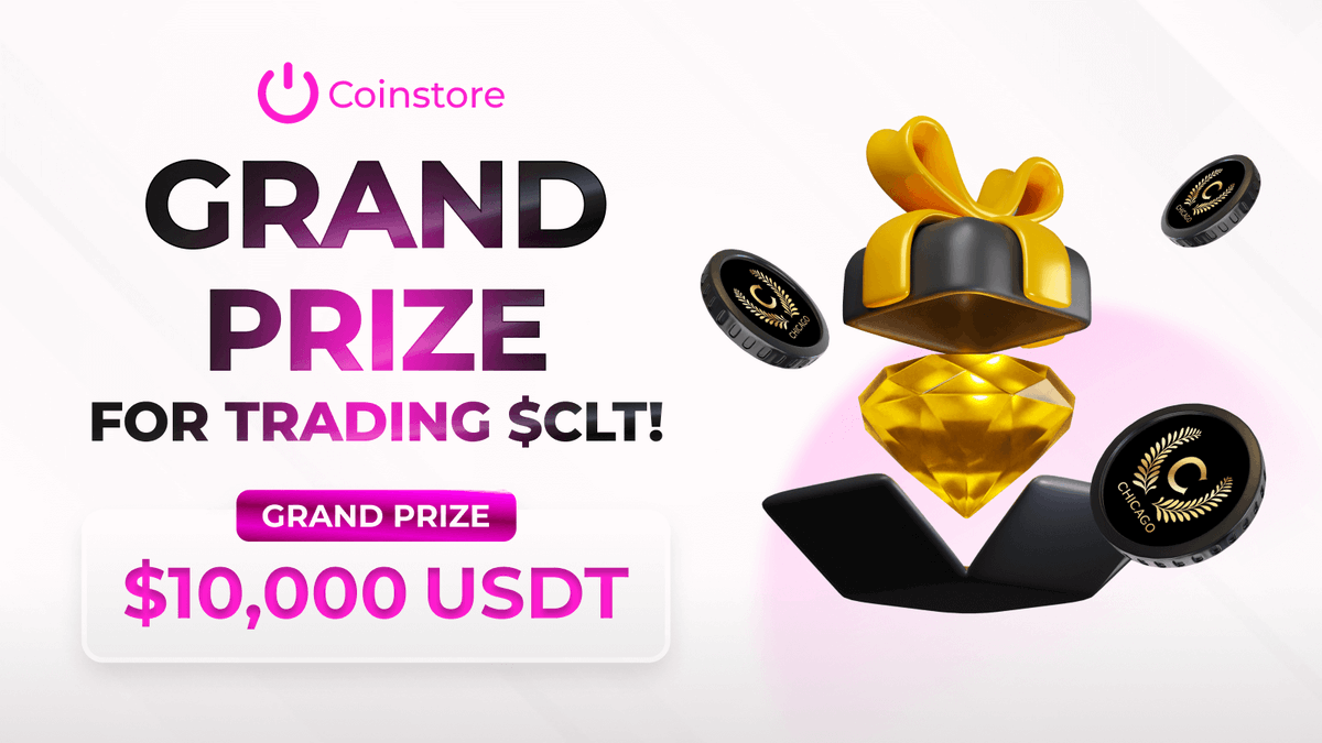 Coinstore (@coinstoreexc) on Twitter photo The $CLT TRADING COMPETITION from <a href="/chicago_cgv/">Chicago/CLT Token</a> is NOW LIVE on <a href="/CoinstoreExc/">Coinstore</a>!
Your chance to compete for the GRAND PRIZE is here. ๐
One champion will win $10,000 USDT!
๐๏ธ Event Period: July 7 - July 14
๐ Enter the competition: coinstore.com/#/trading_contโฆ
#CLT #WinBig #Giveaway The $CLT TRADING COMPETITION from <a href="/chicago_cgv/">Chicago/CLT Token</a> is NOW LIVE on <a href="/CoinstoreExc/">Coinstore</a>!
Your chance to compete for the GRAND PRIZE is here. ๐
One champion will win $10,000 USDT!
๐๏ธ Event Period: July 7 - July 14
๐ Enter the competition: coinstore.com/#/trading_contโฆ
#CLT #WinBig #Giveaway