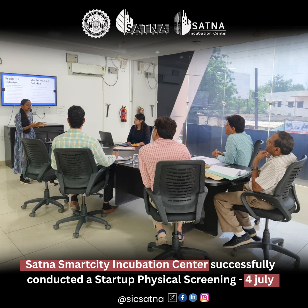 sicsatna's tweet photo. Satna Incubation Center held a successful Startup Physical Screening!
Founders pitched their ideas to our panel for incubation support.
Know more: https://t.co/t08qDaQJrp
#SICSatna #StartupScreening #Innovation #Entrepreneurship#SmartCityIncubationCenter #SatnaIncubationCenter https://t.co/1LaONvghNI
