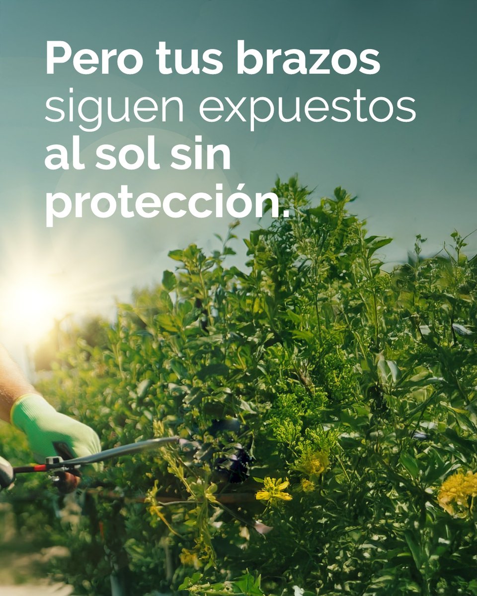 Nos preocupamos por los cortes, pero olvidamos un riesgo invisible: la radiación solar. Cúbrete la cabeza, utiliza gafas de sol, aplica protector solar FPS 50 o + y, siempre que sea posible, usa ropa de manga larga.👉 Infórmate más en protegetupiel.contraelcancer.es/#protegelapiel…