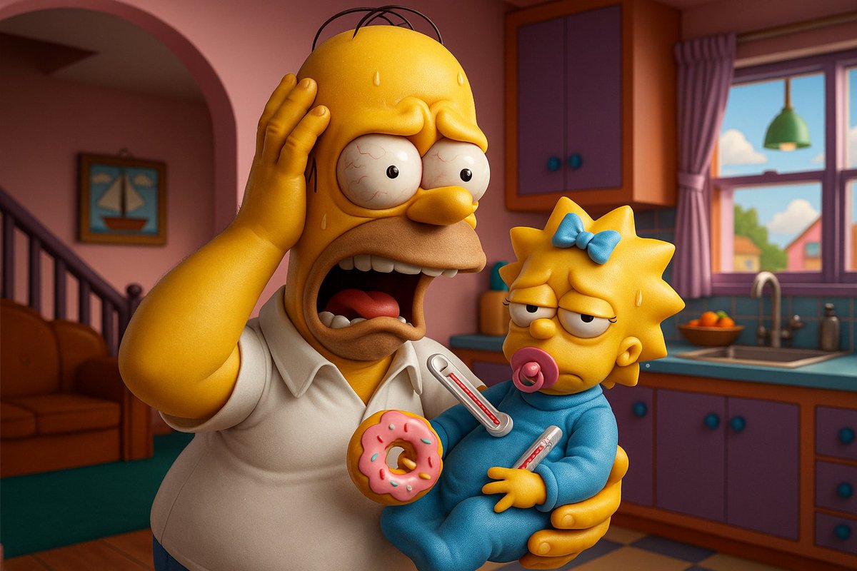 OK OK I KNOW I disappeared for a few days 😭

But MAGGIE is sick…
Marge, Bart &amp; Lisa are off on some luxury DAO-funded vacation…
And I’ve been here surviving on cold pizza and expired baby wipes.
I promise I’m still building.
Kinda.
Send donuts.

#Cronos #CronosChain #CroFam