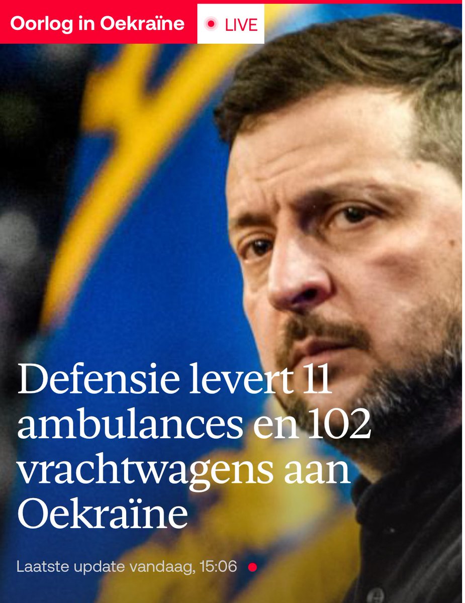Rusland stuurt elke nacht honderden drones en missiles op Oekraïne af. De ravage is enorm. 

We blijven Oekraïne steunen, zeker ook in deze moeilijke tijden. Ik zou liefst luchtafweergeschut leveren, maar we hebben zelf géén luchtafweer. Niets, nada, noppes. 

De naïviteit van de
