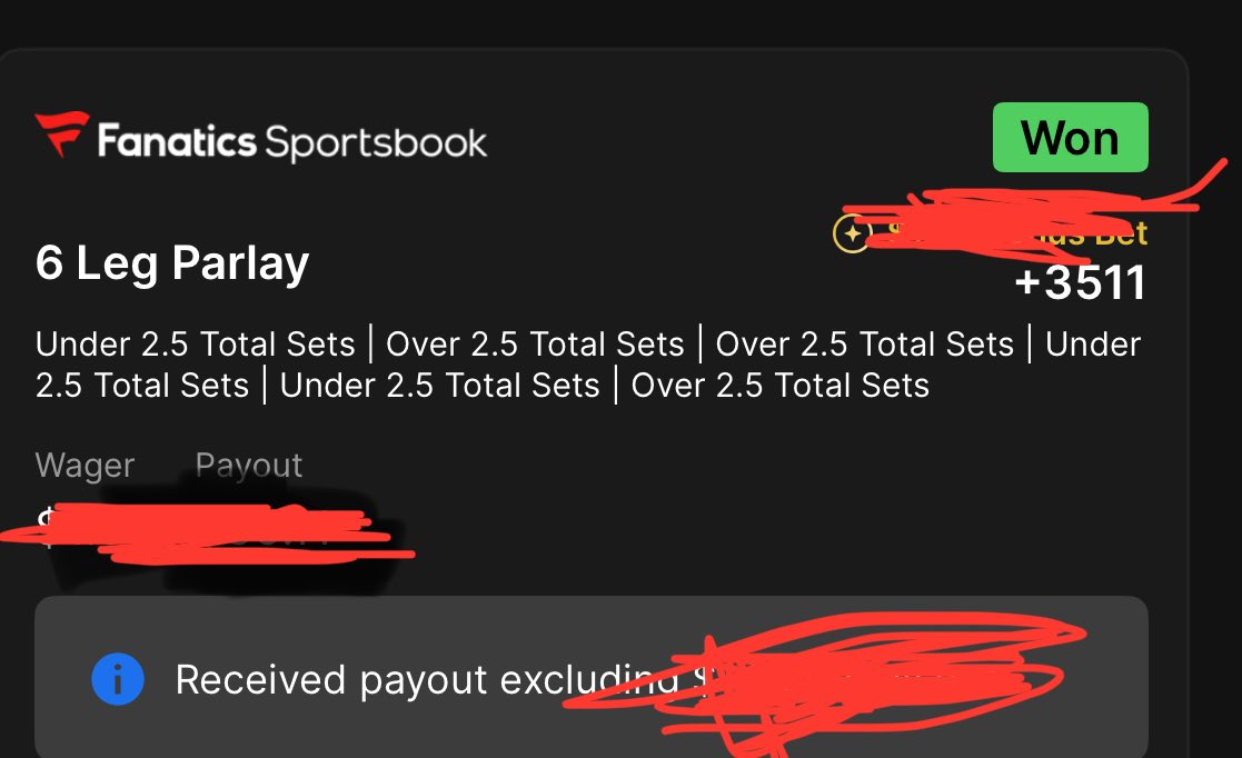 AWarriorBets's tweet photo. @FanaticsBook How about the past few days!? Cashed out the HR Parlay. https://t.co/0bijAUcjC0