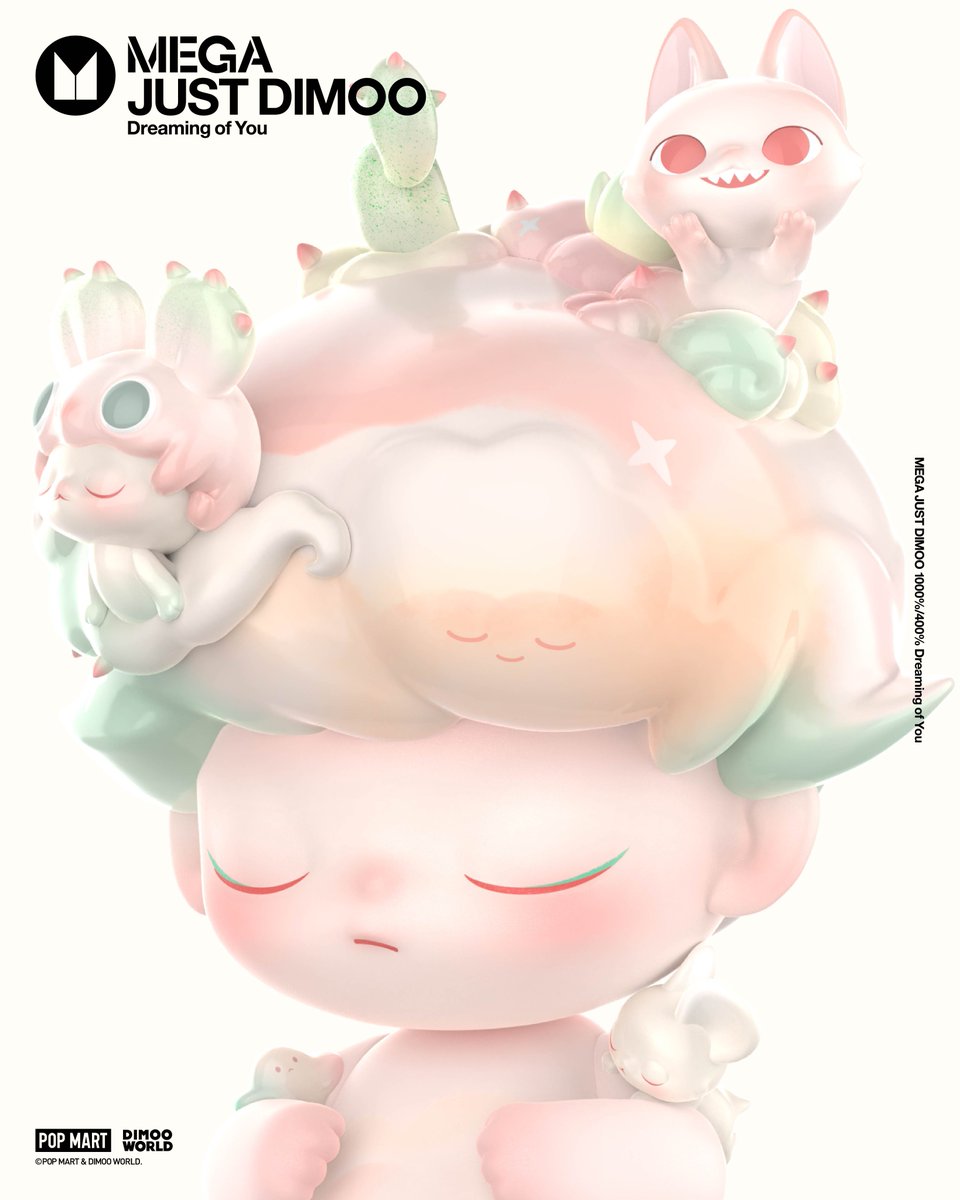 Born from dreams, wrapped in wonder. 𝐌𝐄𝐆𝐀 𝐉𝐔𝐒𝐓 𝐃𝐈𝐌𝐎𝐎's story begins soon...  

#POPMART #MEGAJUSTDIMOO #dimoo #dreamingofyou #arttoy #pastel #hues #dream