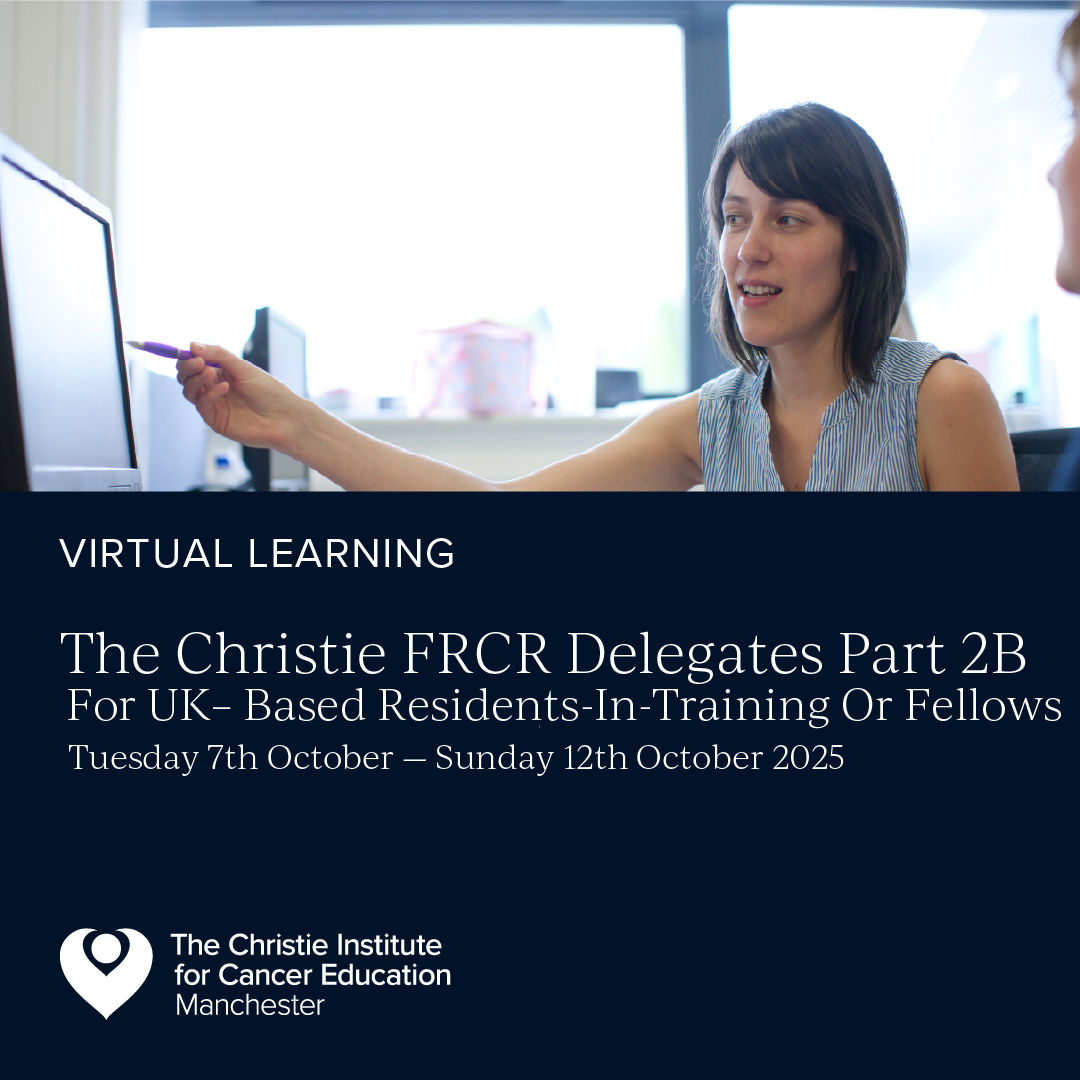 Preparing for FRCR Part 2B?
Join The Christie FRCR Part 2B Prep Course – trusted since 2013!
7–12 Oct 2025 |  Virtual |  UK trainees/fellows only
✅ Case-based teaching
✅ Mock exam
✅ Expert-led

 Book now👉: ow.ly/LX0O50Wj795

#FRCR #Radiology #FRCR2B #MedEd #TheChristie