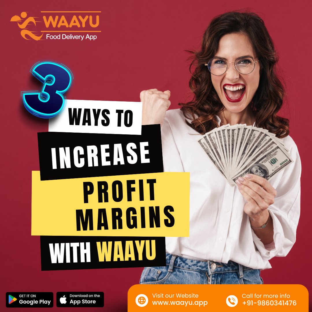 WAAYU_App's tweet photo. 💸 3 Ways to Increase Profit Margins With WAAYU

📲 DM “TRIAL” for test access
🌐 Visit: https://t.co/qKEc7LuTBP
📞 +91-9860341476
#WAAYUWins #ProfitWithWAAYU #ZeroCommission #RestaurantTech #DirectOrders #GrowYourMargins #FoodBusinessIndia https://t.co/9T2dFPoMYY