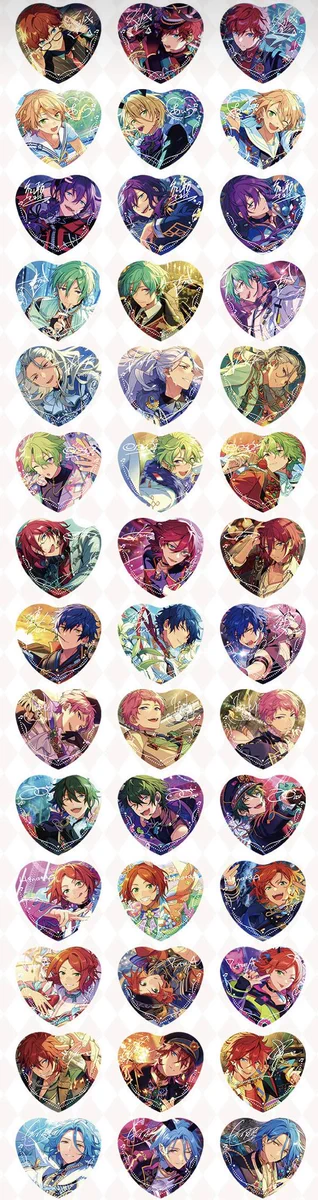 あんスタ 中国限定グッズ 7周年記念 ハート缶バッジ 三毛縞斑 GvUT53caYAATO9b?format=webp&