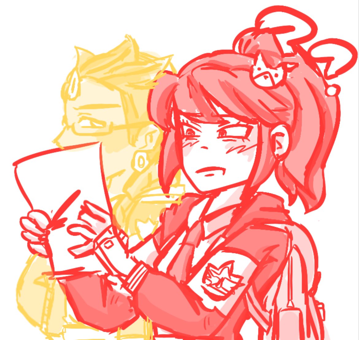 rascaltherosy's tweet image. they both failed their test #sunshrine #kiriko #illari