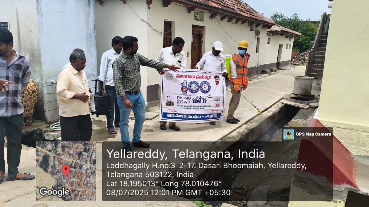 MplYellareddy's tweet photo. Today conducted D2D awareness mass sanitation, identifying properties without trade license, Desiltation of drains and Health Camp program conducted Yellareddy Municipality @MoHUA_India 
@RoopaMishra77 @tksreedevi @cdmatelangana @SwachhBharatGov @SBMU_Telangana @tgmepma https://t.co/pnQKD4F8kt