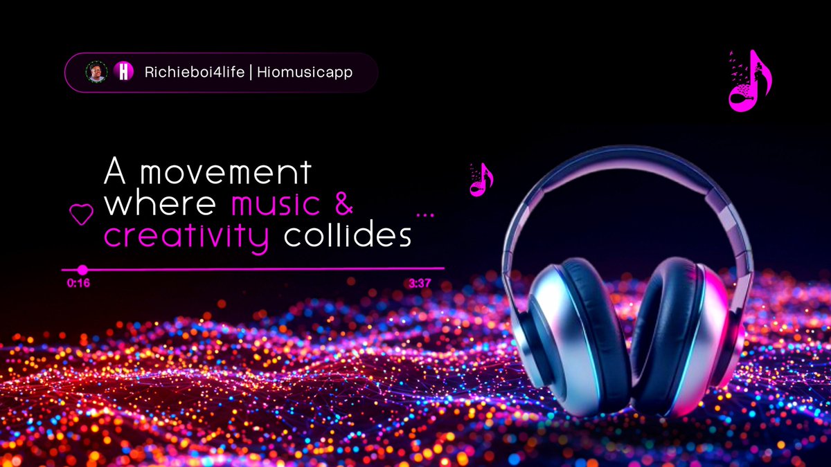 Richie Destiny Samuel (@richieboi4life) on Twitter photo HIO Music isn’t just a streaming app
It’s a movement where music + creativity collide to create something extraordinary.
Here’s why you should adopt <a href="/HIOmusicapp/">HIO music | $HIO</a> whether you're an artist, fan, music lover & Web3 enthusiasts:
For Artists: Break free from the constraints of HIO Music isn’t just a streaming app
It’s a movement where music + creativity collide to create something extraordinary.
Here’s why you should adopt <a href="/HIOmusicapp/">HIO music | $HIO</a> whether you're an artist, fan, music lover & Web3 enthusiasts:
For Artists: Break free from the constraints of