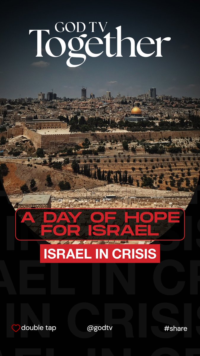 GODTV's tweet image. 📣 This is your moment to act.
Israel is shaken—but the Gospel is being proclaimed.

📺 ShelanuTV is speaking hope in Hebrew across the nation.
This is not politics. This is prophecy.

👉 tr.ee/CrisisInISRAEL

#ItsNotPoliticalItsBiblical #GODTV #HopeForIsrael #PrayForPeace