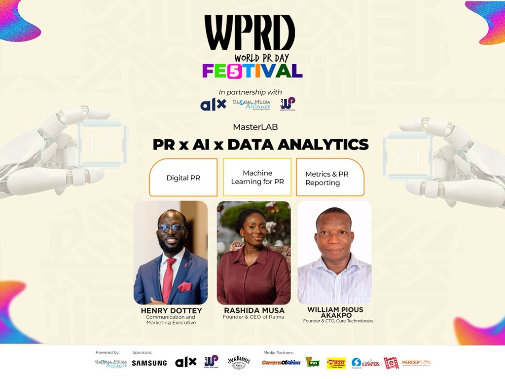 Happening today‼️ - PR meets AI &amp; Data at #WPRDFestival MasterLAB

#WeAreGMA
#DigitalPR
#WPRD
#WorldPRDay