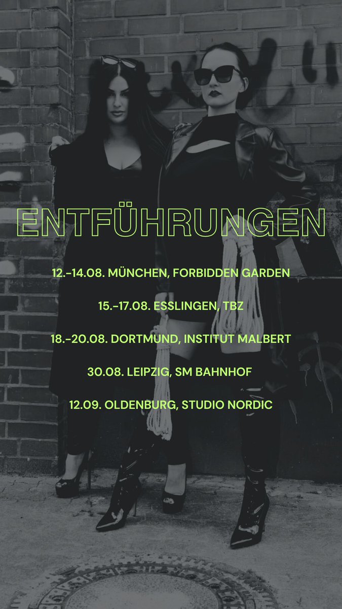 🟥 BREAKING NEWS 🟥

Deutschlandweit verschwinden Menschen – spurlos.
Die Zahl der Entführungen steigt rasant. Niemand ist mehr sicher.

Laut Insiderquellen handelt es sich um eine organisierte Aktion: Zwei Frauen touren quer durch das Land. Ihre Mission: Entführungen auf