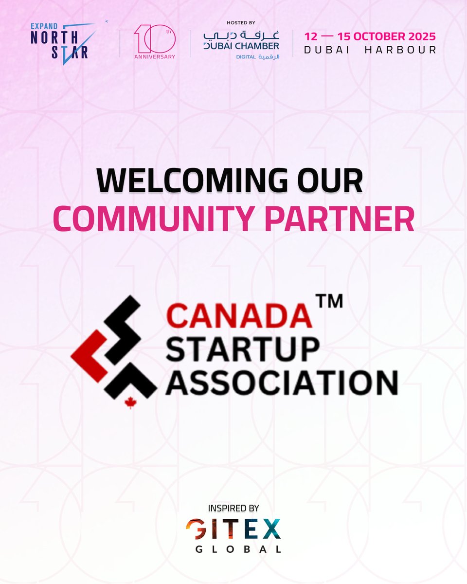 expandnorthstar's tweet image. We’re excited to welcome back #CanadaStartupAssociation as #CommunityPartner at #ExpandNorthStar!

Here’s a global opportunity for Canada’s boldest most promising startups and scaleups to shine, connect and scale on the world’s biggest tech stage

Details: event.expandnorthstar.com/2025-book-a-st…