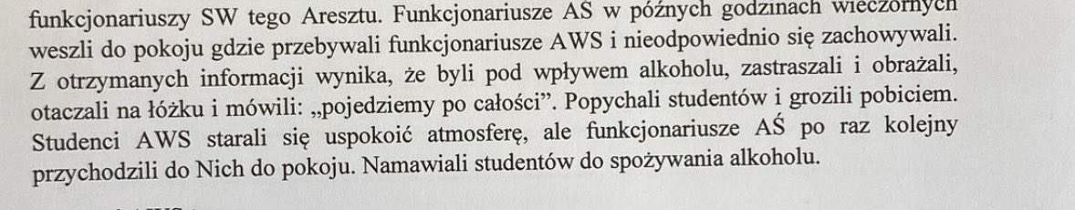 Właśnie doszły do mnie informacje że studenci AWS - funkcjonariusze SW w służbie kandydackiej odbywający praktyki w jednostce penitencjarnej są nękani i poddawani tzw. fali. 

Wiem że przykład idzie z góry. To Bodnar i Ejchart uruchomili spiralę nienawiści wobec Akademii.