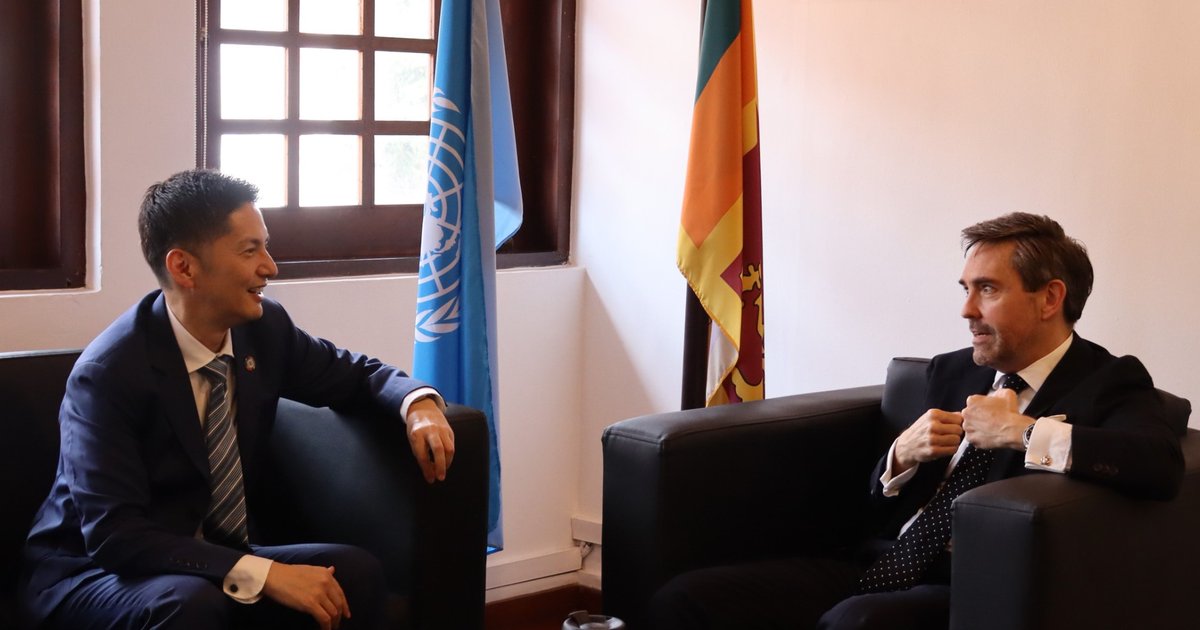 Marc-André Franche (@mafrancheun) on Twitter photo A pleasure to welcome <a href="/IOMAsiaPacific/">IOM Asia-Pacific</a> RD <a href="/iori_IOM/">Iori Kato🇺🇳IOM</a> & reaffirm our shared commitment to strengthen collaboration under the UN Network on Migration in 🇱🇰. Grateful for <a href="/IOMSLandMV/">IOM Sri Lanka and the Maldives</a>'s leadership as coordinator & secretariat—key to delivering as #OneUN for migrants & the country. A pleasure to welcome <a href="/IOMAsiaPacific/">IOM Asia-Pacific</a> RD <a href="/iori_IOM/">Iori Kato🇺🇳IOM</a> & reaffirm our shared commitment to strengthen collaboration under the UN Network on Migration in 🇱🇰. Grateful for <a href="/IOMSLandMV/">IOM Sri Lanka and the Maldives</a>'s leadership as coordinator & secretariat—key to delivering as #OneUN for migrants & the country.