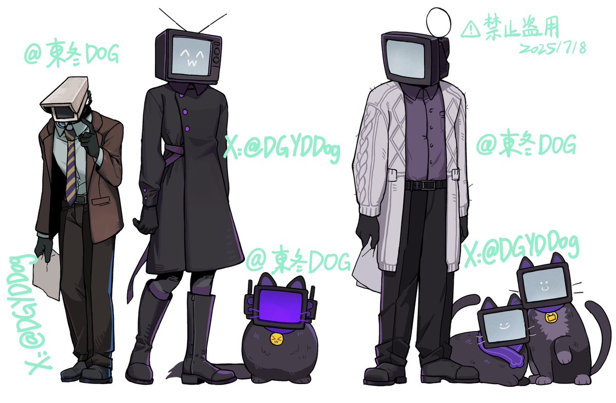 #SkibidiToiletfanart #SKIBIDITOILET 宠物店au追加新角色，依然是没放设定，只有人和猫。