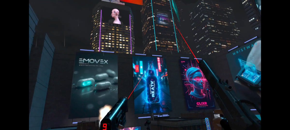 OutSourceDNB's tweet image. New update out this week! Added new arcade challenge mode maps!
Out Now!!!
meta.com/experiences/ap…
#DistortionVR  #MetaQuest #Quest3 #VRGame #Cyberpunk #IndieDev #VRShooter #VRFPS #FPSGaming #VRGame