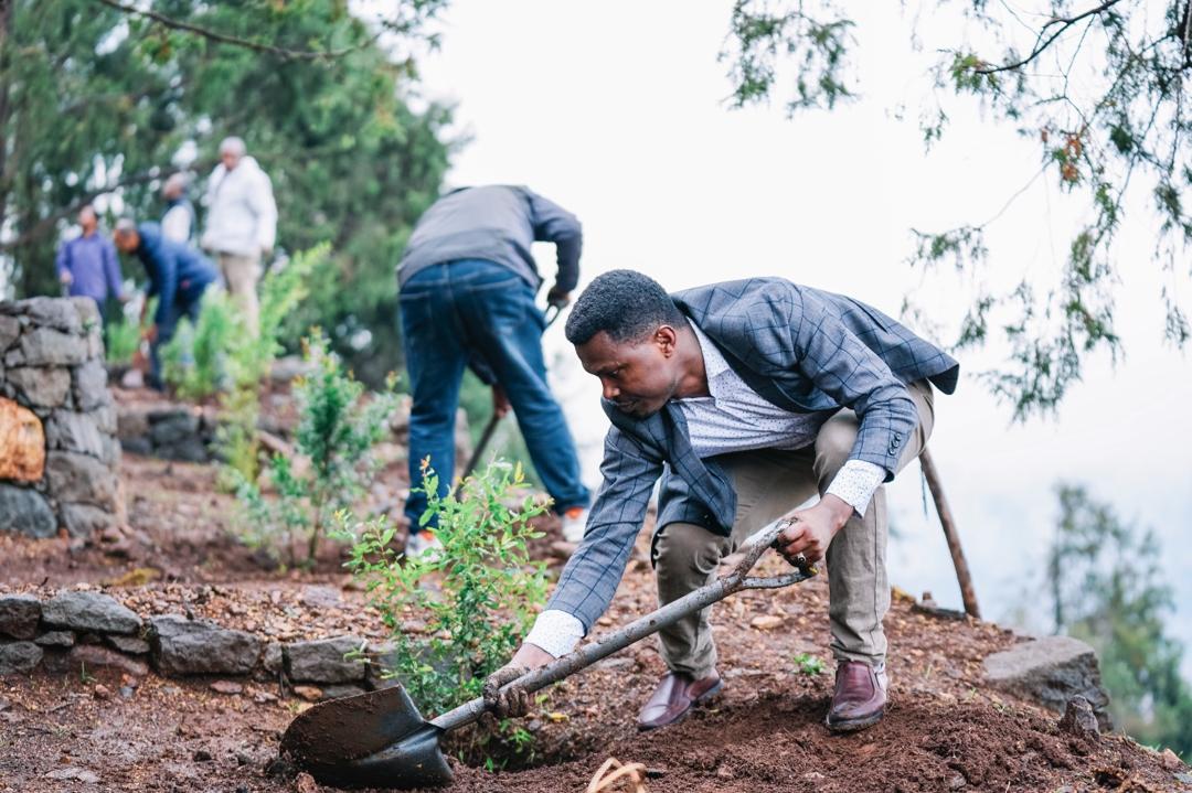 AbiyAhmedAli's tweet image. Renewal through Planting: This morning, we continued our planting initiative alongside staff members of the Office of the Prime Minister.
